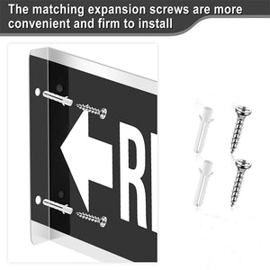 L-shaped double-sided toilet signs men's and women's toilets signs