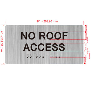 building sign 8X4 inch touch braille sign Braille BUILDING SIGN
