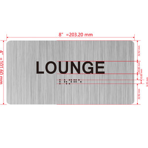 building sign 8X4 inch touch braille sign Braille BUILDING SIGN