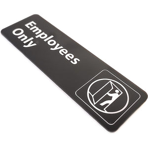 Employee Signage (9 "x 3") Employee Signage - Employees Only Sign