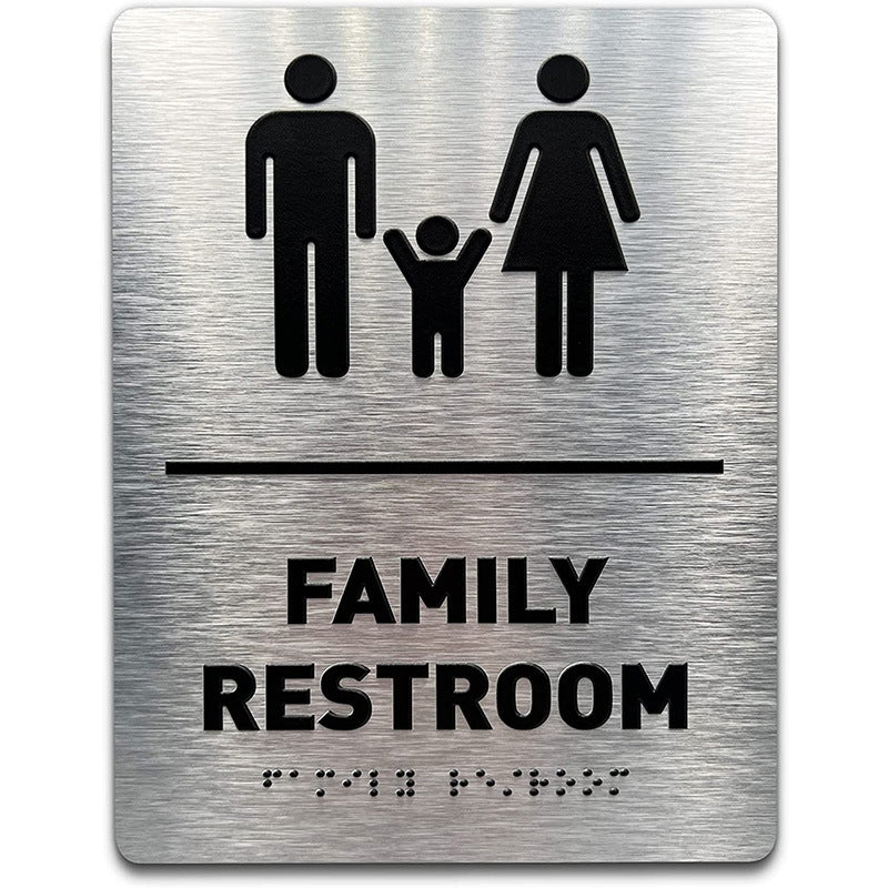 Women/Wheelchair Restroom ADA Compliant sign Braille