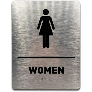 Customized Braille signs Men's and women's toilets Touch bump signs Braille signs