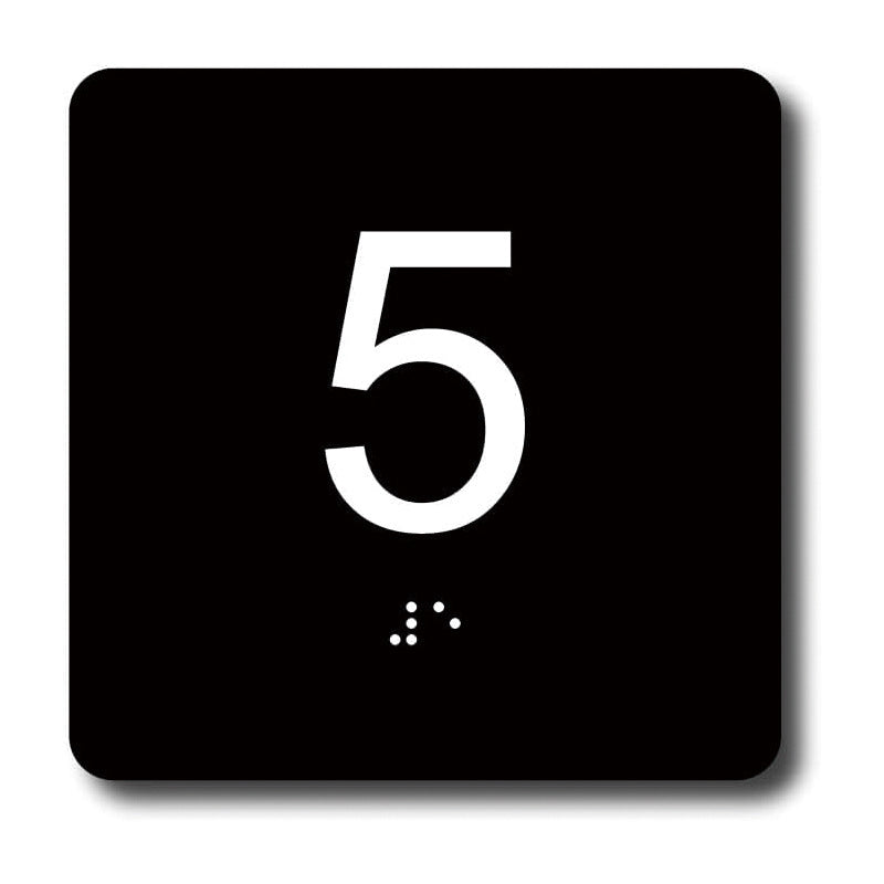 ADA Braille Room Number Signs - Indoor/Outdoor Use