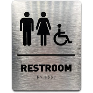 All Gender Bathroom Sign- ADA Compliant sigages