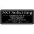 Spot black acrylic No soliciting sign Company office sign No soliciting sign House number