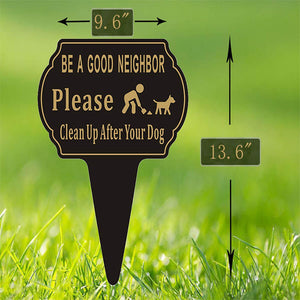 No dog defecation in the yard sign high definition color printing park placard warning sign dog sign