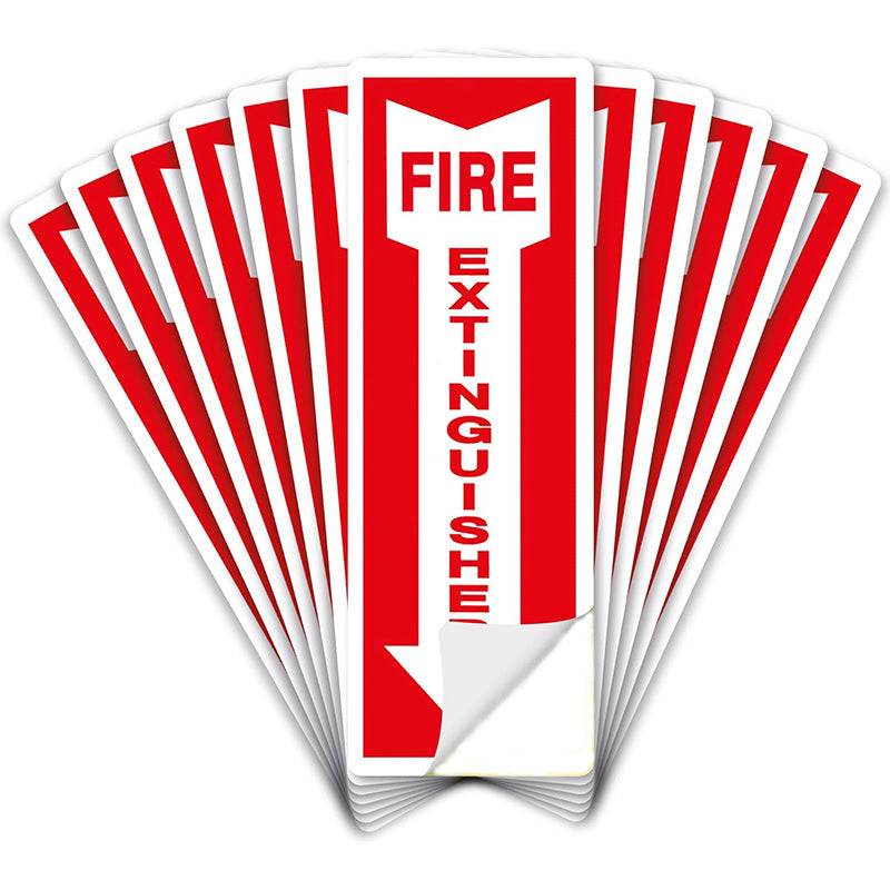 Vinyl Fire Safety Fire Extinguisher Logo Sticker Tip FIRE Sticker