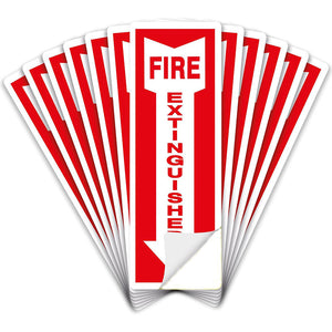 Vinyl Fire Safety Fire Extinguisher Logo Sticker Tip FIRE Sticker