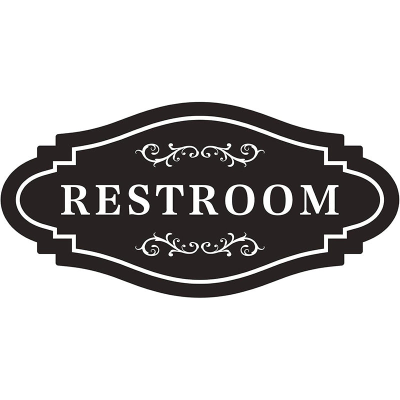 Bathroom Acrylic Brand House Number Public Toilet Logo Signs Creative Wall Stickers Men's and Women's Toilet Signs