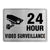 supply 24-hour video surveillance signs English warning signs US private territory courtyard area signs