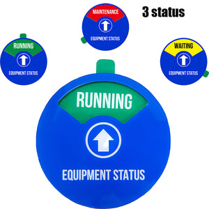 Acrylic machine equipment status sign Injection molding machine operation standby maintenance machine status sign