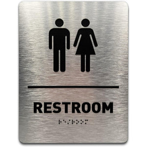 Customized Braille signs Men's and women's toilets Touch bump signs Braille signs