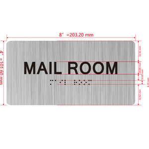 building sign 8X4 inch touch braille sign Braille BUILDING SIGN