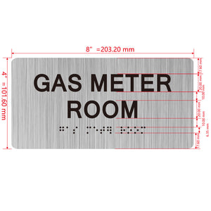 Electrical Cabinet Signs - ADA-compliant utility signs, raised letters, level 2 braille