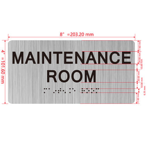 building sign 8X4 inch touch braille sign Braille BUILDING SIGN