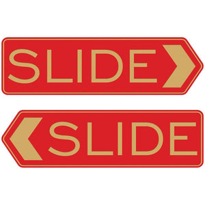 SLIDE DOOR SIGN Sliding door Tip sign Signage Sliding door sign Factory