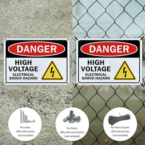 special supply of aluminum plates Be careful of danger signs Voltage stop square signs power safety warning signs