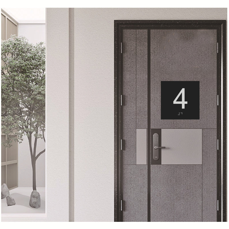 ADA Braille Room Number Signs - Indoor/Outdoor Use