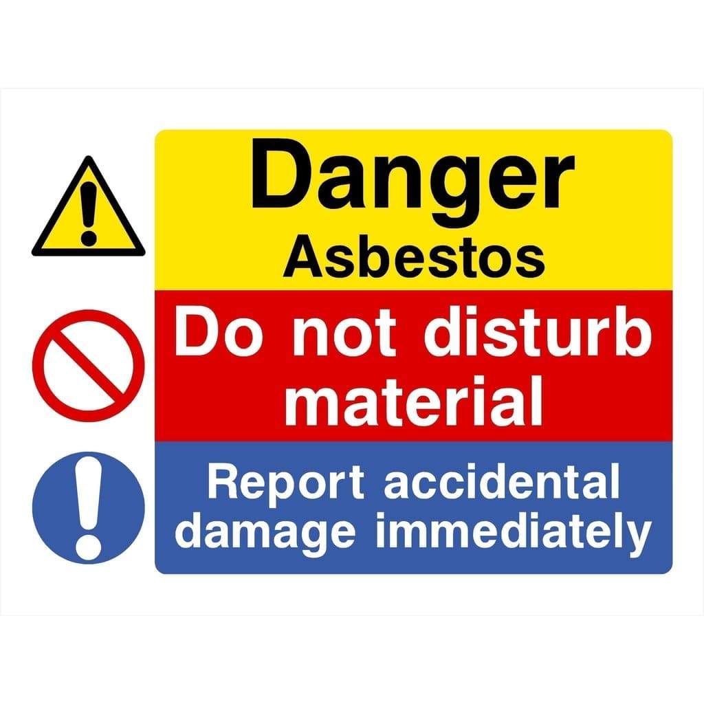 Asbestos Hazard Sign