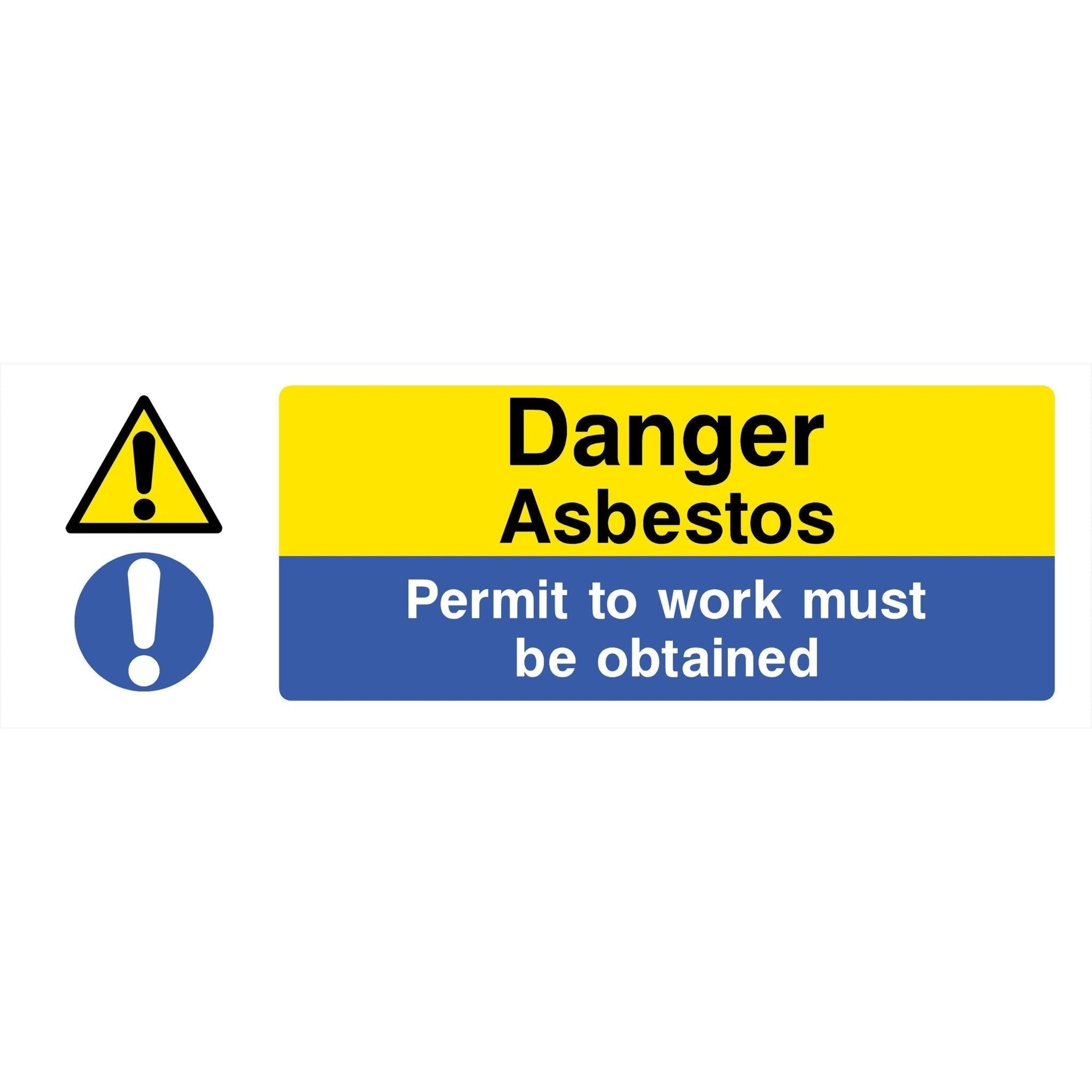 Asbestos Permit To Work Sign