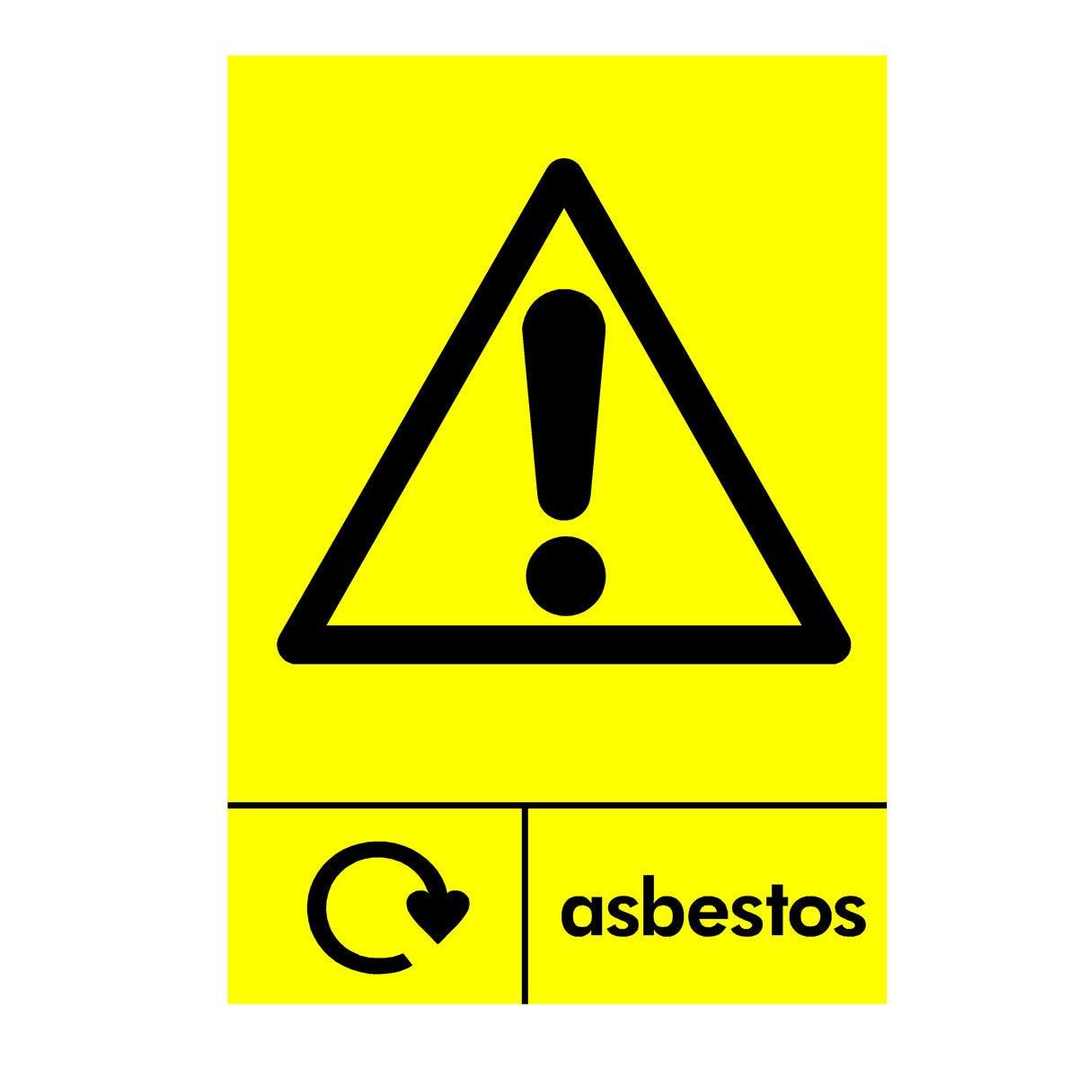 Asbestos Recycling Sign