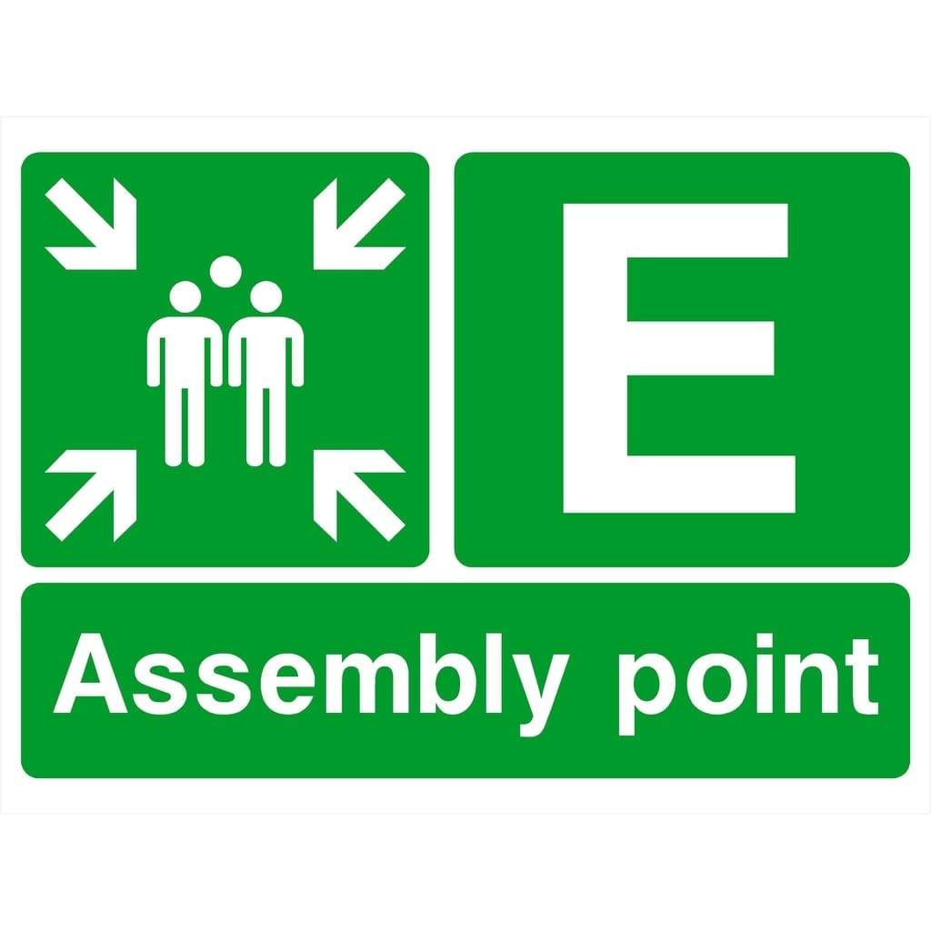 Assembly Point E Sign