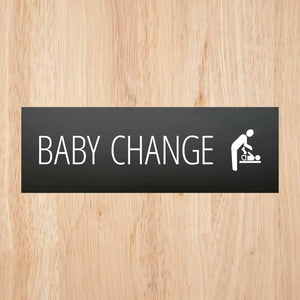 Baby Change Sign Midnight Black Landscape