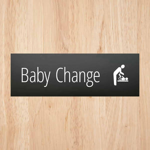 Baby Change Sign Midnight Black Landscape