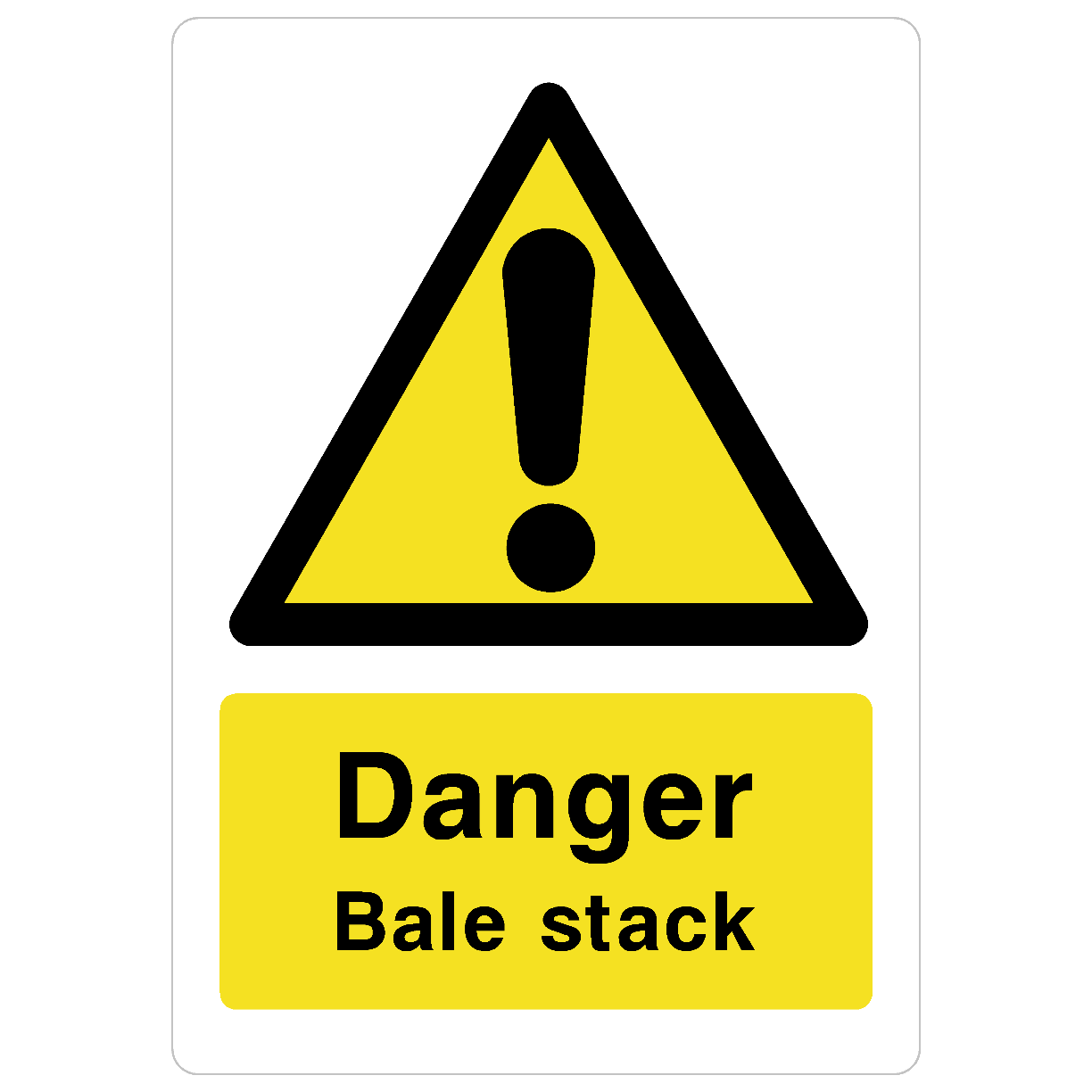 Bale Stack Sign