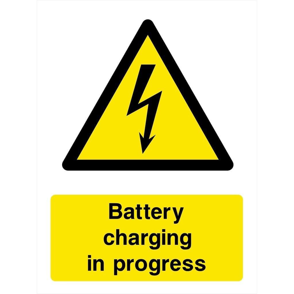 Battery Charging In Progress Electrical Sign