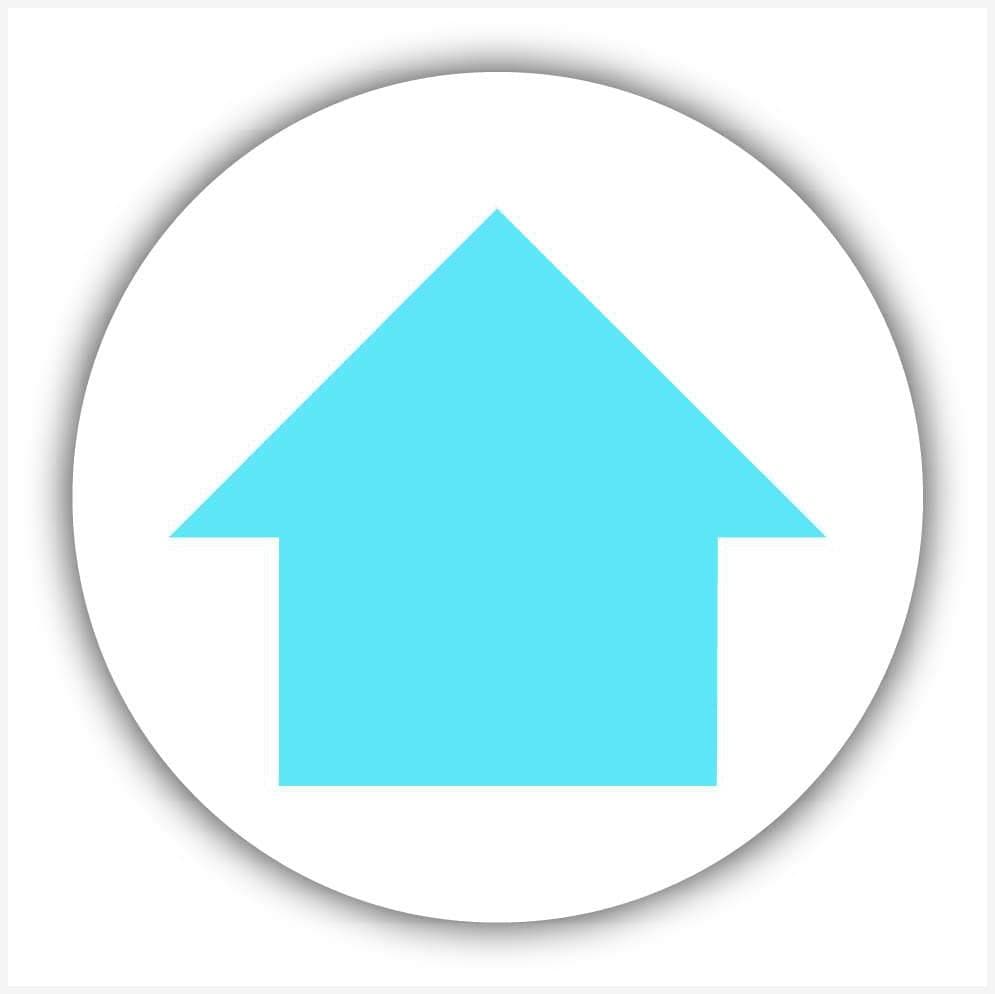 Blue Arrow Waymarker sign