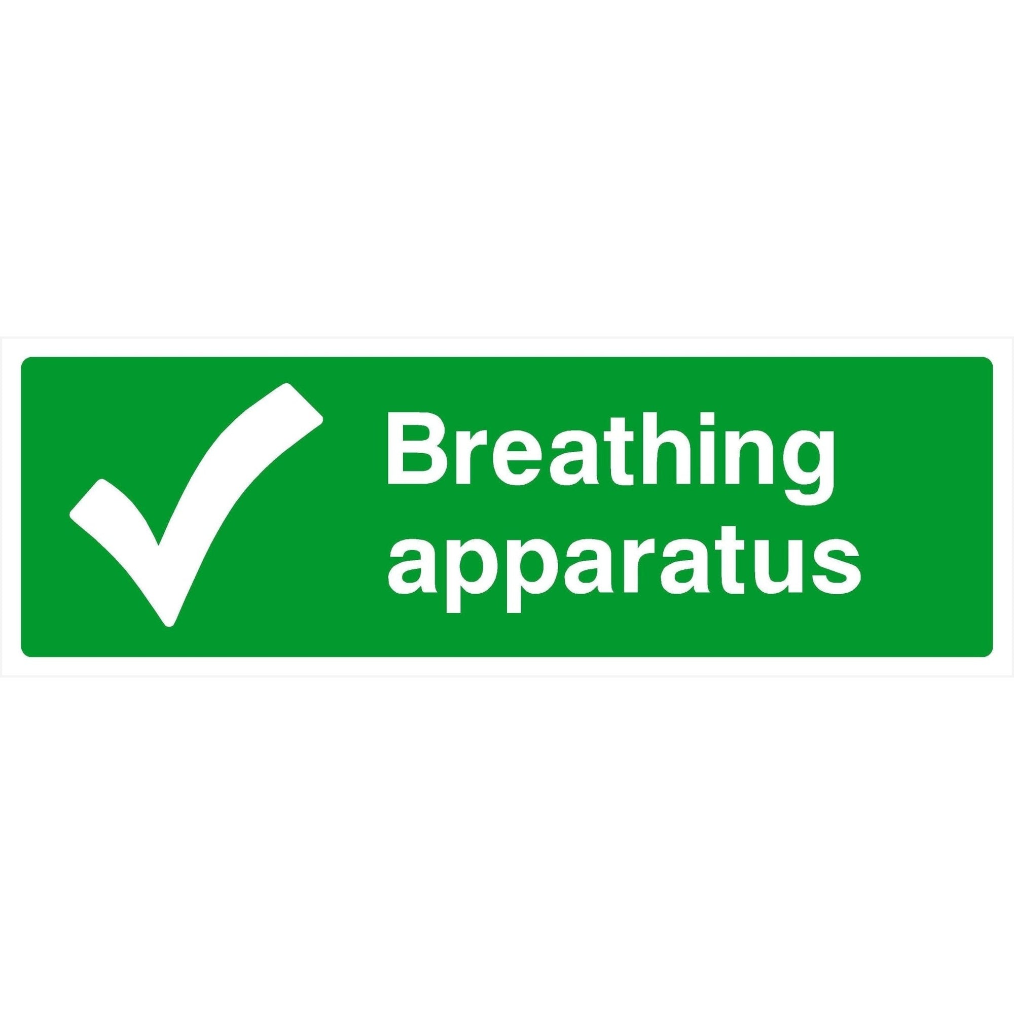 Breathing Apparatus First Aid Sign