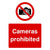 Cameras Prohibited Sign