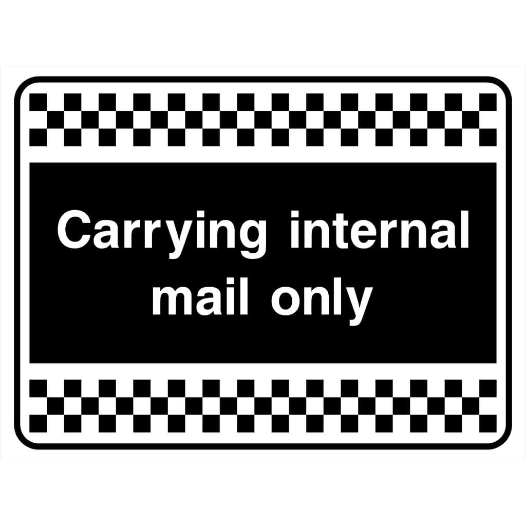 Carrying Internal Mail Sign