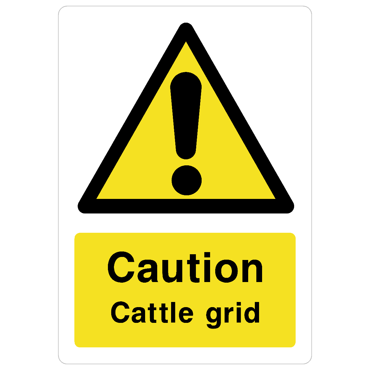 Cattle Grid Sign