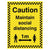 Caution Maintain 1 Metre Social Distancing Sign