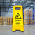 Caution Slippery Surface Freestanding A Board Sign