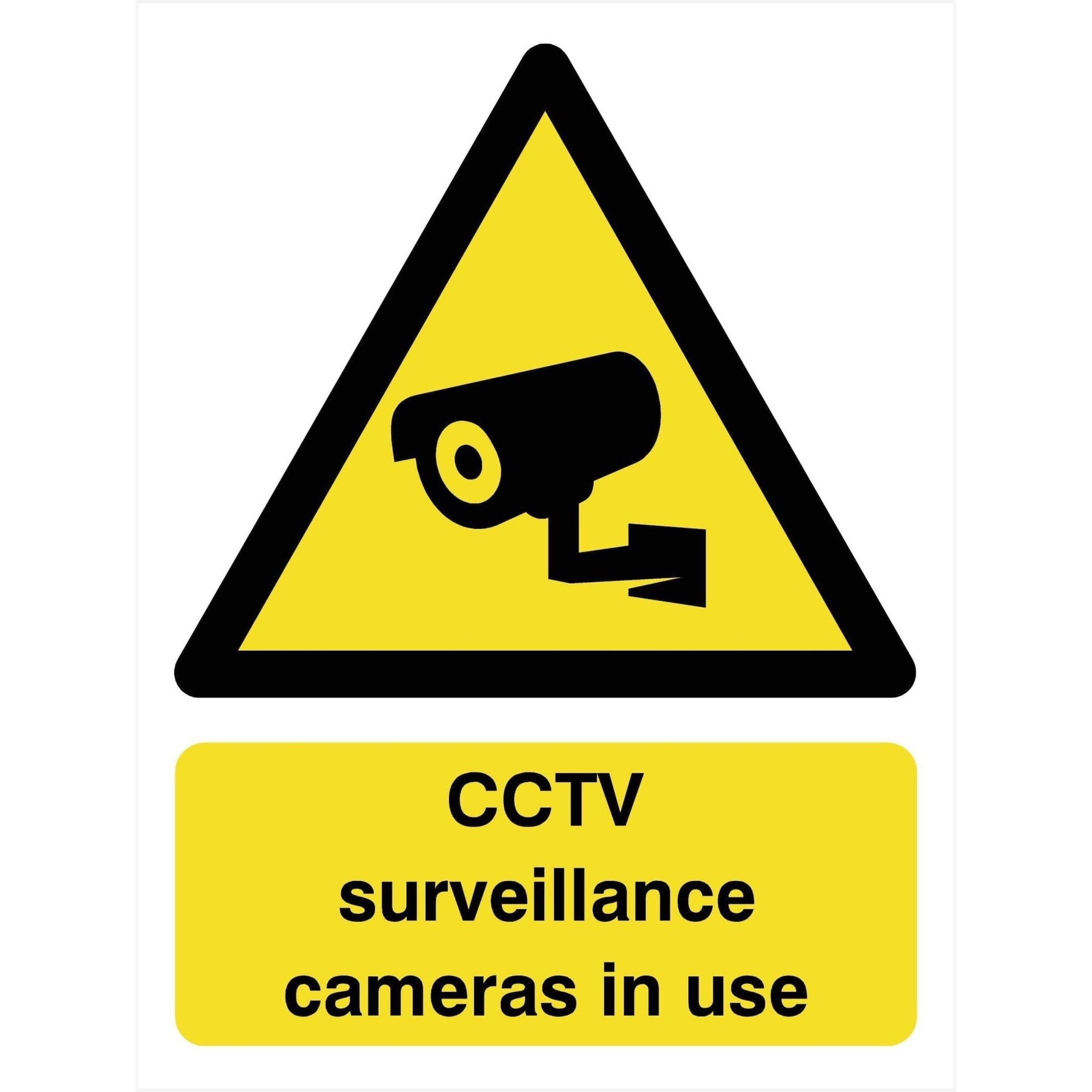 CCTV Surveillance Cameras in Use Sign