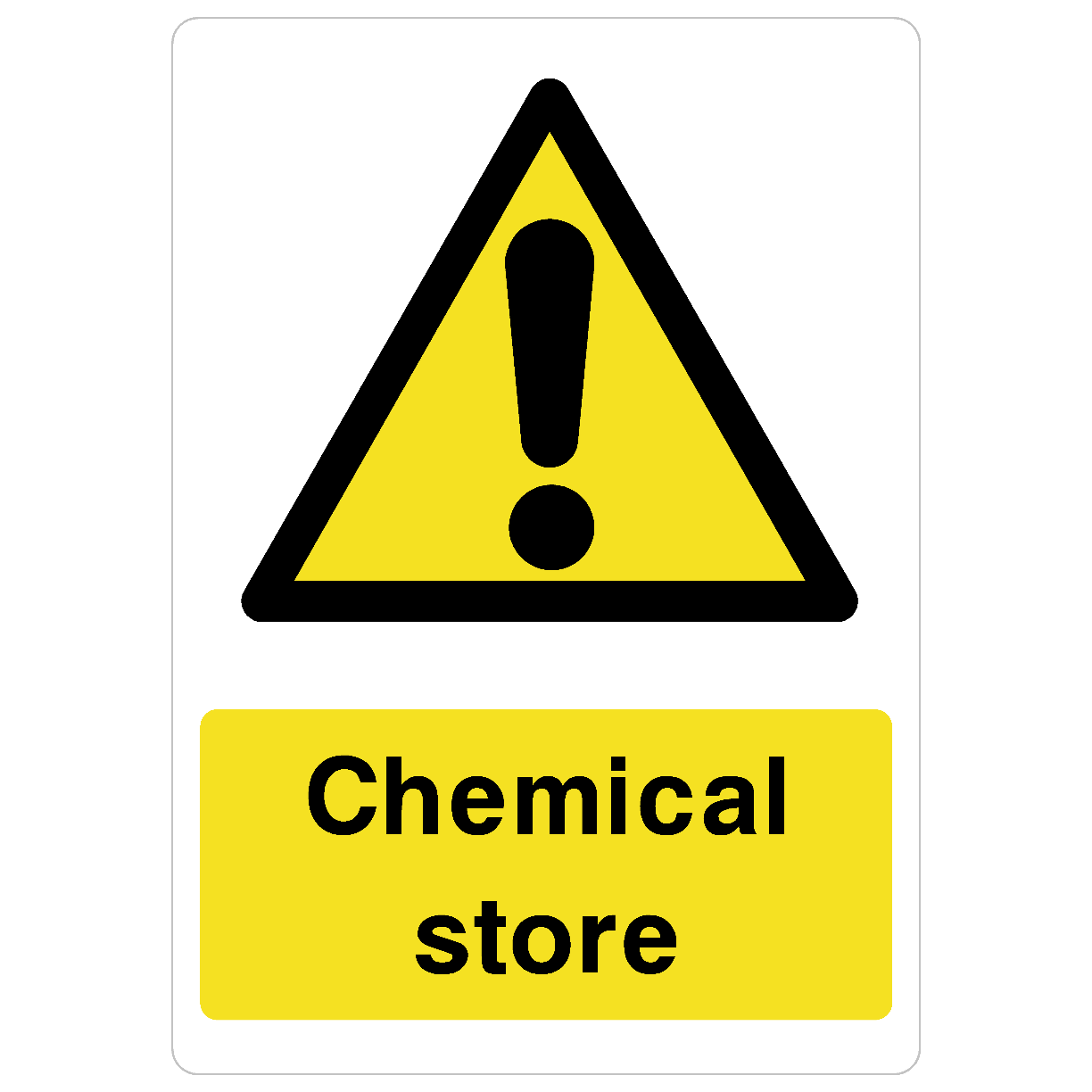 Chemical Store Sign