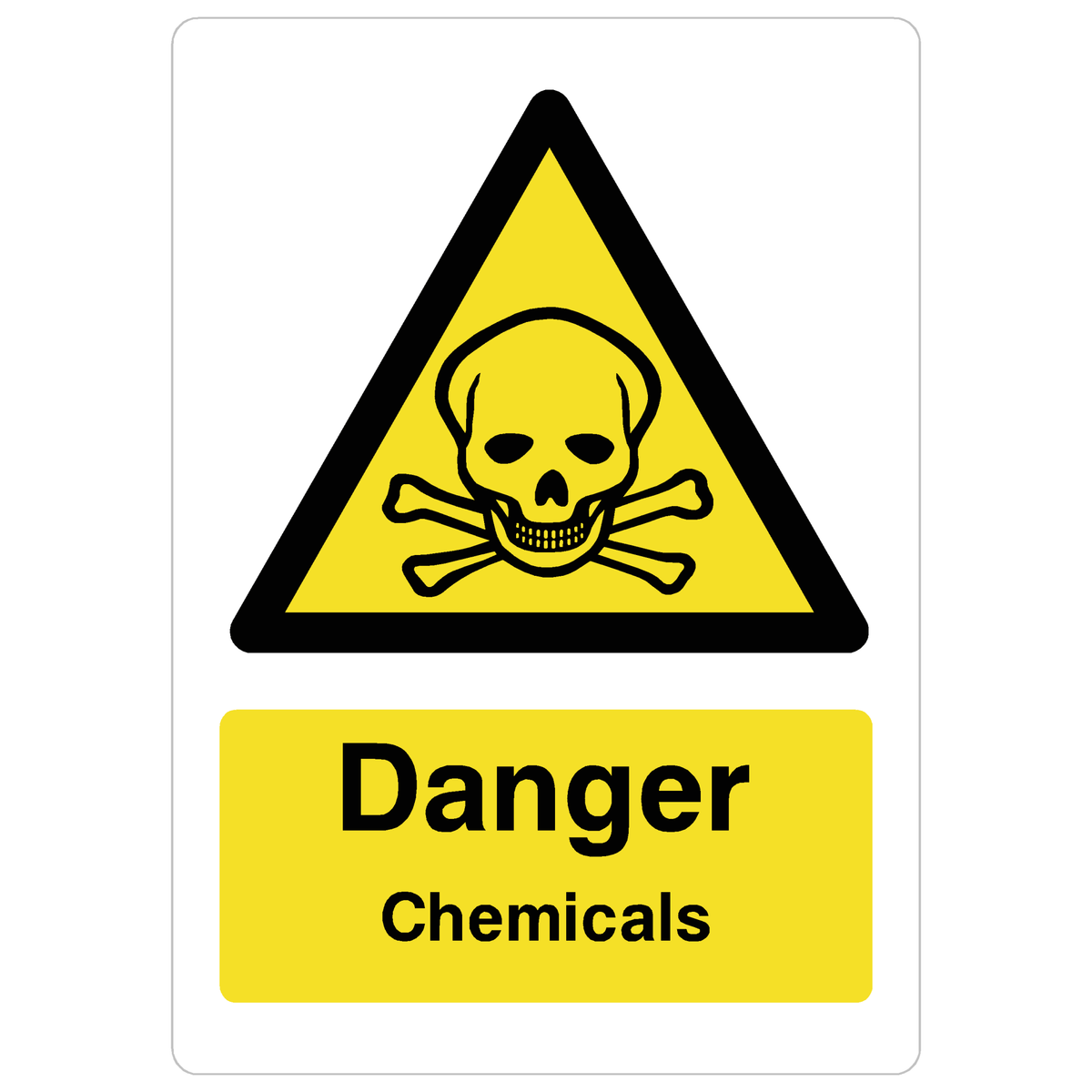 Chemicals (Skull &amp; Crossbones) Sign