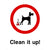 Clean It Up Dogs Sign