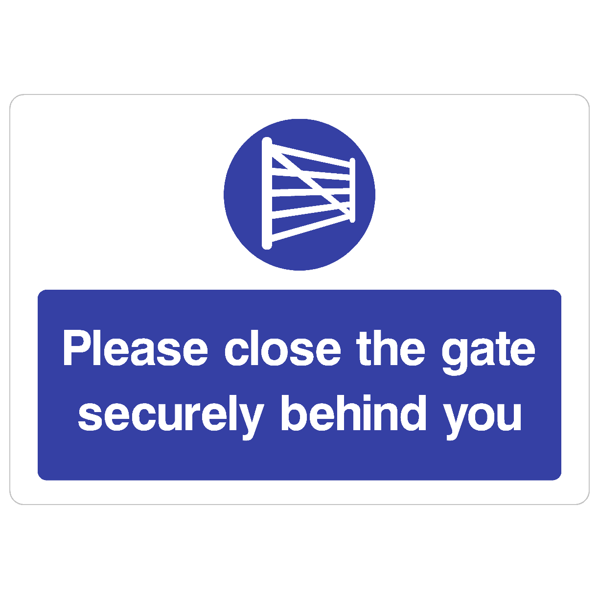 Close The Gate Sign