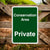 Conservation Area Private Sign Portrait