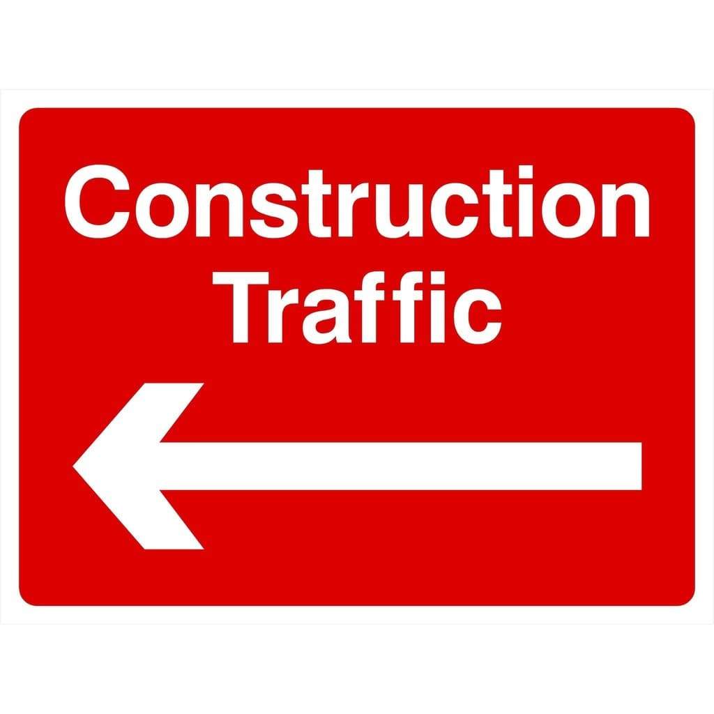 Construction Traffic Sign Arrow Left