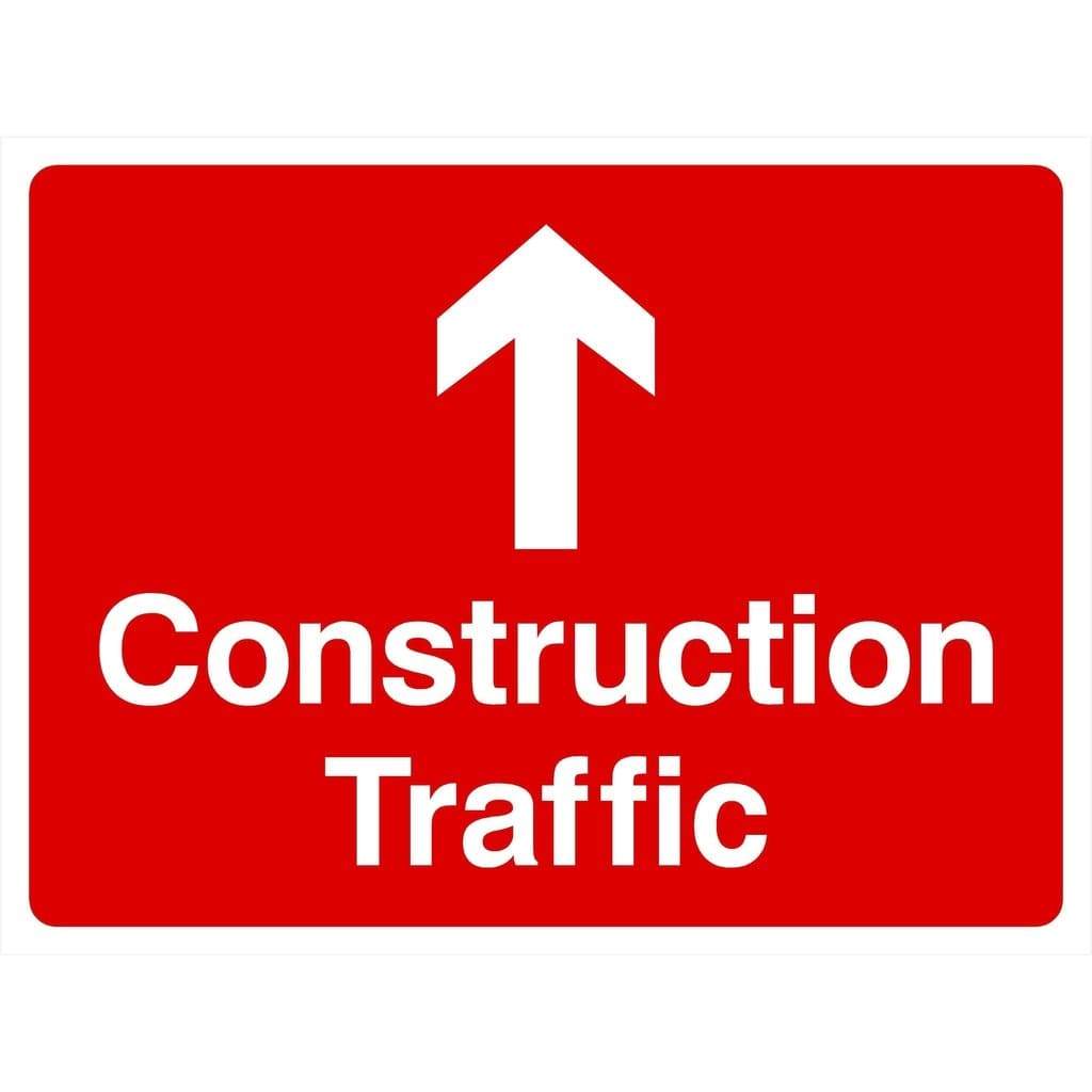 Construction Traffic Sign Arrow Up