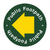 Countryside Public Footpath Yellow Arrow Waymarker sign