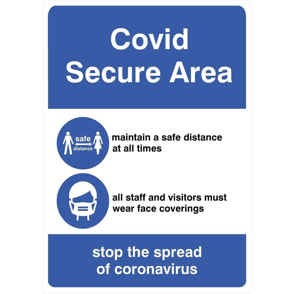 Covid Secure Area Sign