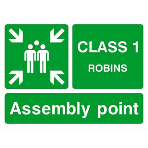 Custom Assembly Point Sign landscape