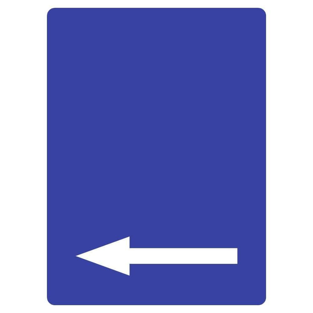 Custom Blue Parking Sign Left Arrow