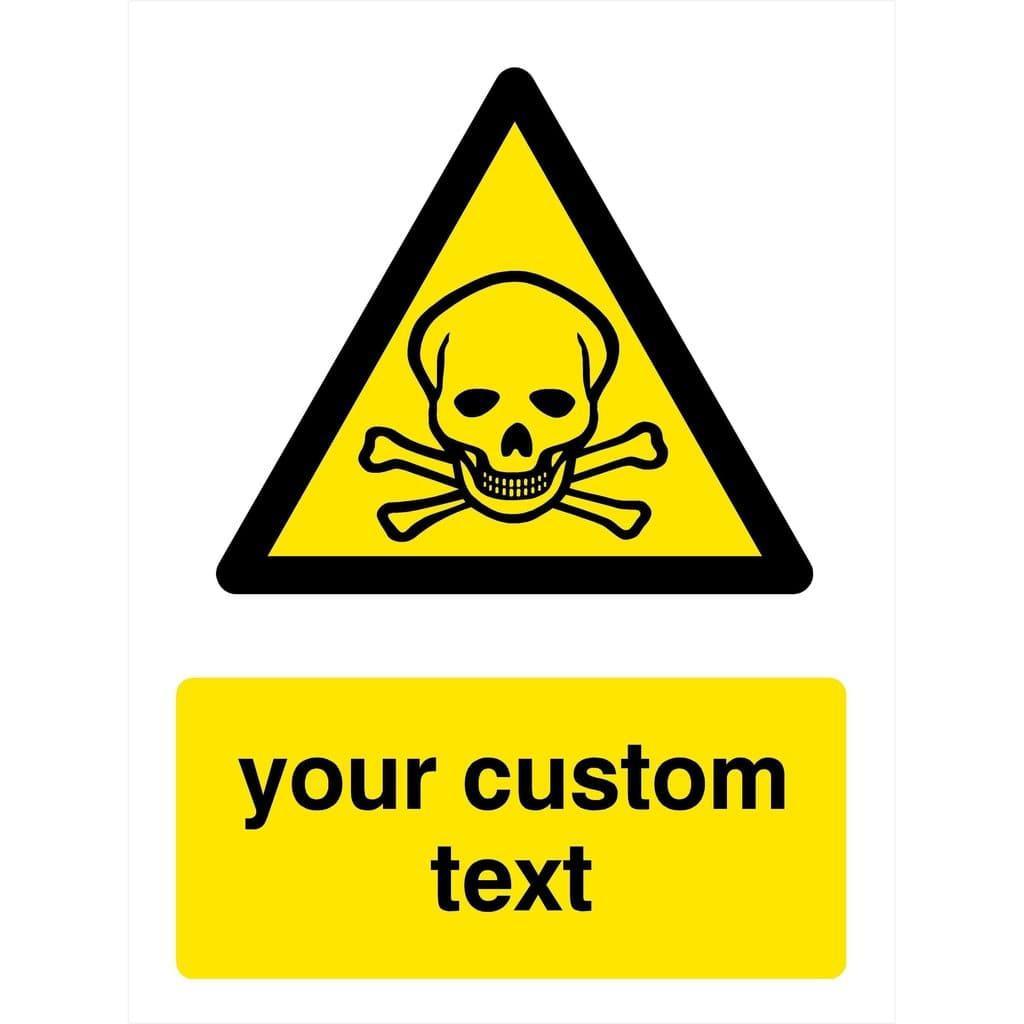 Custom Chemical Danger (Gas) Sign